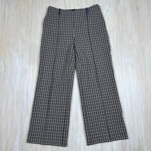 Lysse Livia Boston Glen Plaid High Waisted Preppy Cropped Pull On Pants Medium